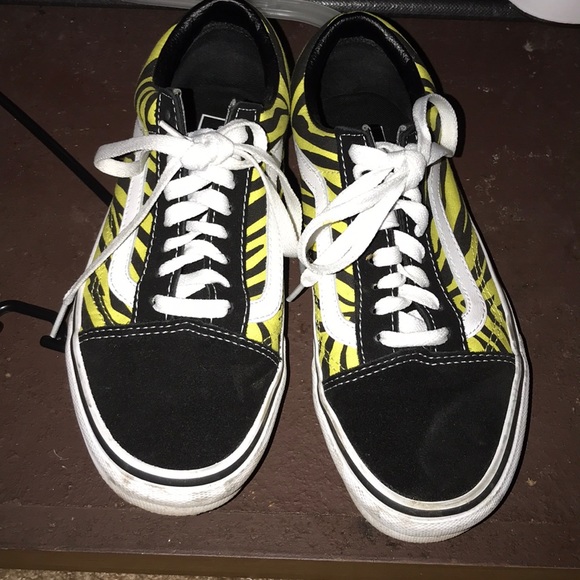 Vans Shoes - Vans yellow zebra